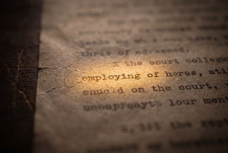 A close photograph of a court order, one finding of fact in focus